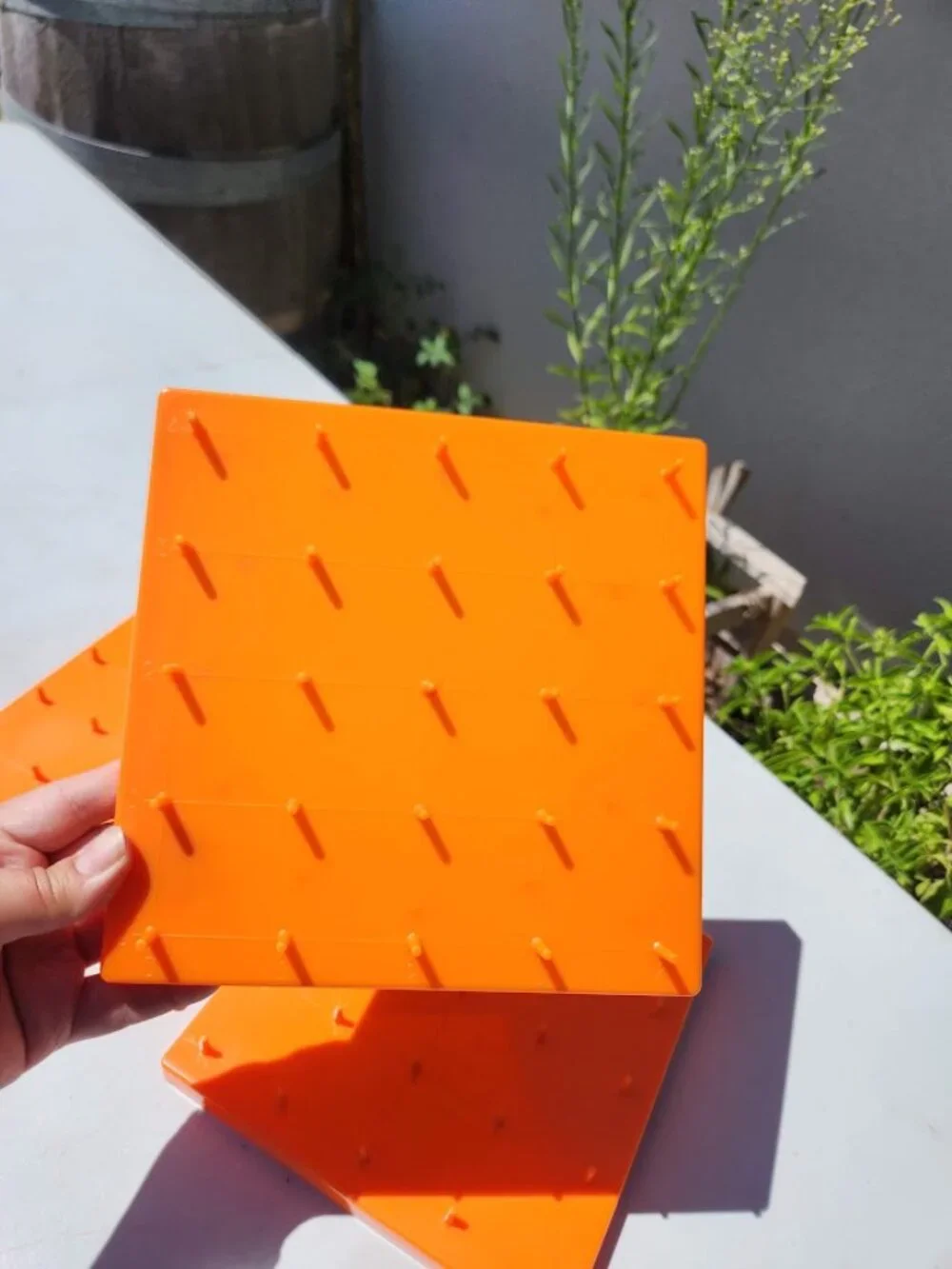 NEW 3X Geoboards Orange Math Manipulatives Grid 5x5 3 Pack School Supplies Class